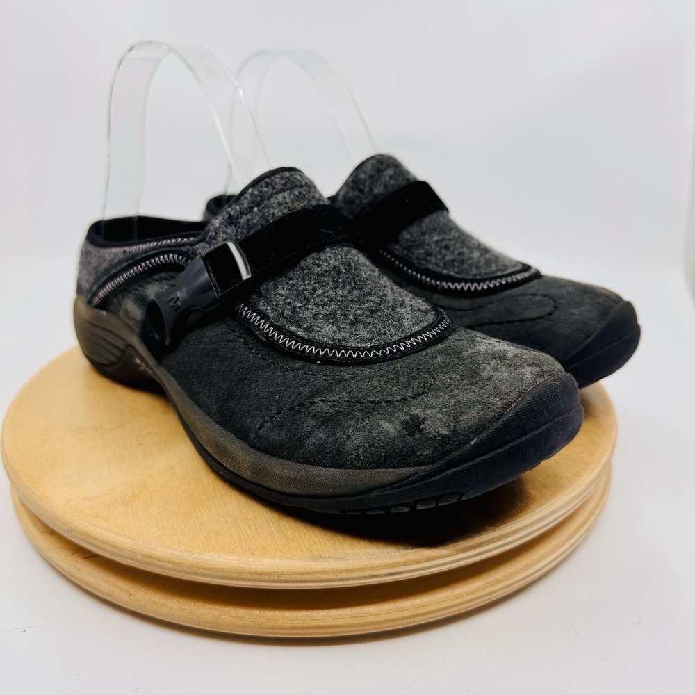 Merrell Encore Sidestep Wool Clogs Women's 8 gray Slip On Mule‎ Shoes - Picture 3 of 8